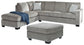 Altari 2-Piece Sectional with Ottoman at Walker Mattress and Furniture