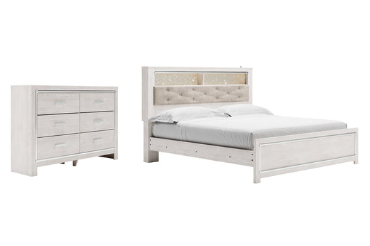 Altyra King Panel Bookcase Bed with Dresser at Walker Mattress and Furniture