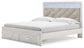 Altyra King Upholstered Storage Bed with Mirrored Dresser and Nightstand at Walker Mattress and Furniture