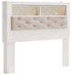 Altyra Queen Bookcase Headboard with Mirrored Dresser and Chest at Walker Mattress and Furniture