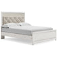 Altyra Queen Panel Bed with Mirrored Dresser and Chest at Walker Mattress and Furniture