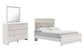 Altyra Queen Panel Bed with Mirrored Dresser at Walker Mattress and Furniture