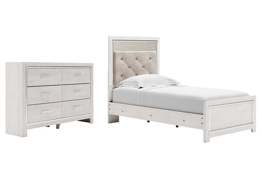 Altyra Twin Panel Bed with Dresser at Walker Mattress and Furniture
