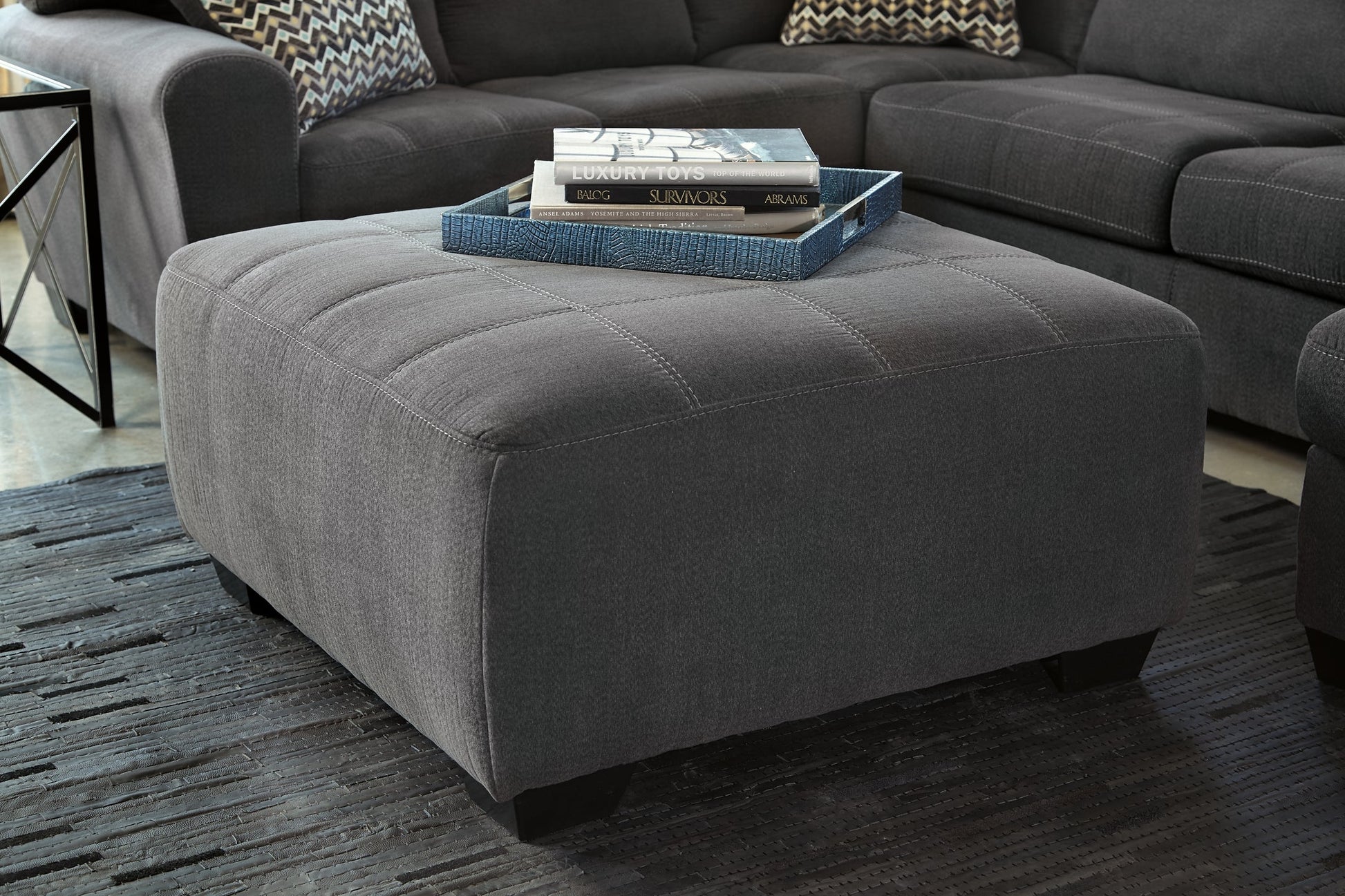 Ambee 3-Piece Sectional with Ottoman at Walker Mattress and Furniture
