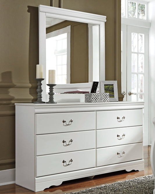 Anarasia Dresser and Mirror at Walker Mattress and Furniture