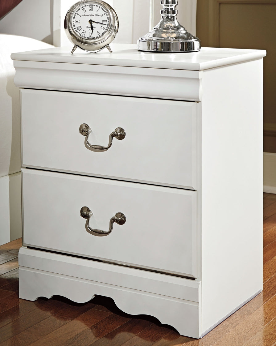 Anarasia Two Drawer Night Stand at Walker Mattress and Furniture