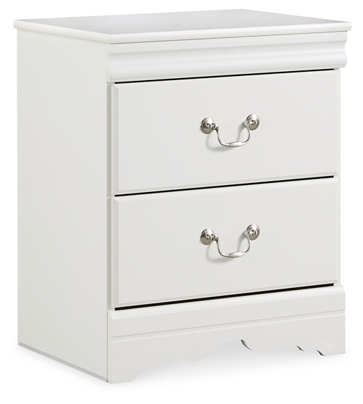 Anarasia Two Drawer Night Stand at Walker Mattress and Furniture