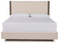 Anibecca Queen Upholstered Panel Bed with Dresser at Walker Mattress and Furniture