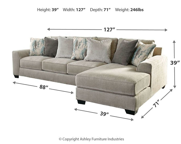 Ardsley 2-Piece Sectional with Chaise at Walker Mattress and Furniture