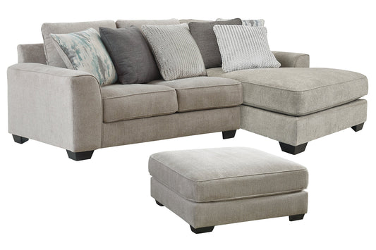 Ardsley 2-Piece Sectional with Ottoman at Walker Mattress and Furniture