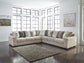 Ardsley 3-Piece Sectional with Ottoman at Walker Mattress and Furniture