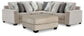 Ardsley 3-Piece Sectional with Ottoman at Walker Mattress and Furniture