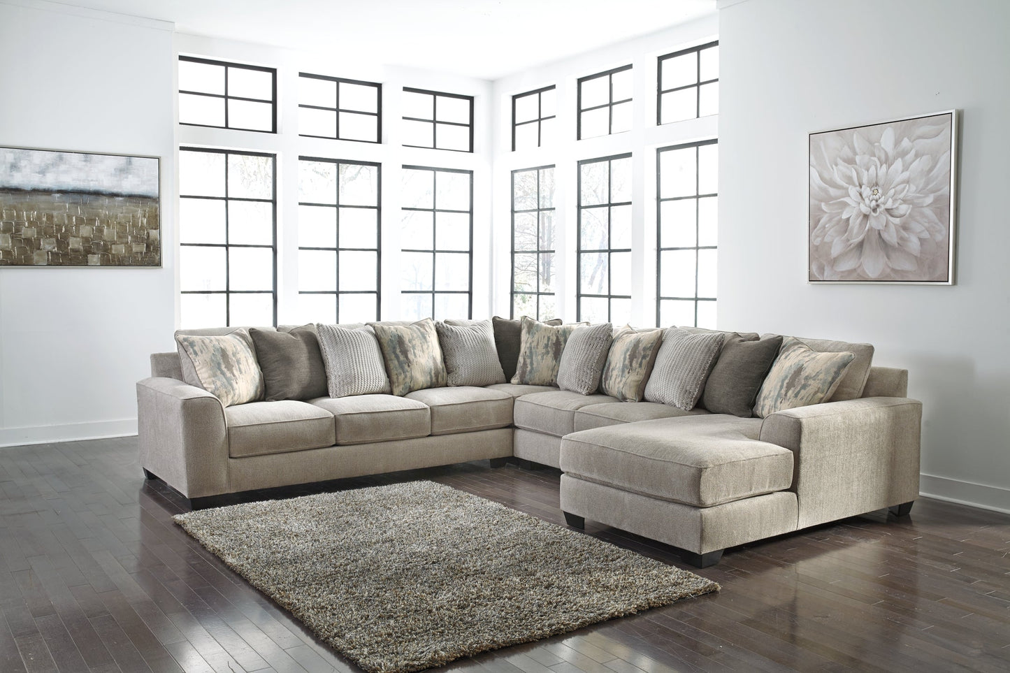 Ardsley 4-Piece Sectional with Chaise at Walker Mattress and Furniture