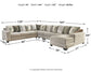 Ardsley 5-Piece Sectional with Chaise at Walker Mattress and Furniture