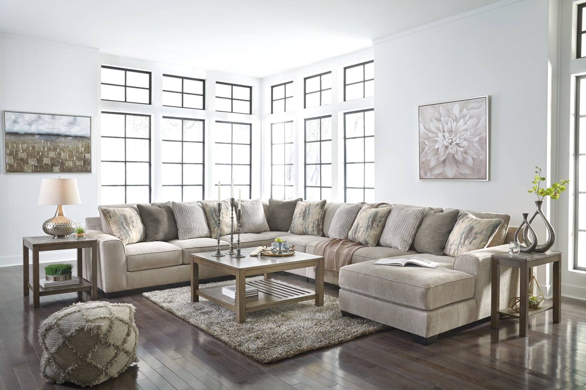 Ardsley 5-Piece Sectional with Chaise at Walker Mattress and Furniture