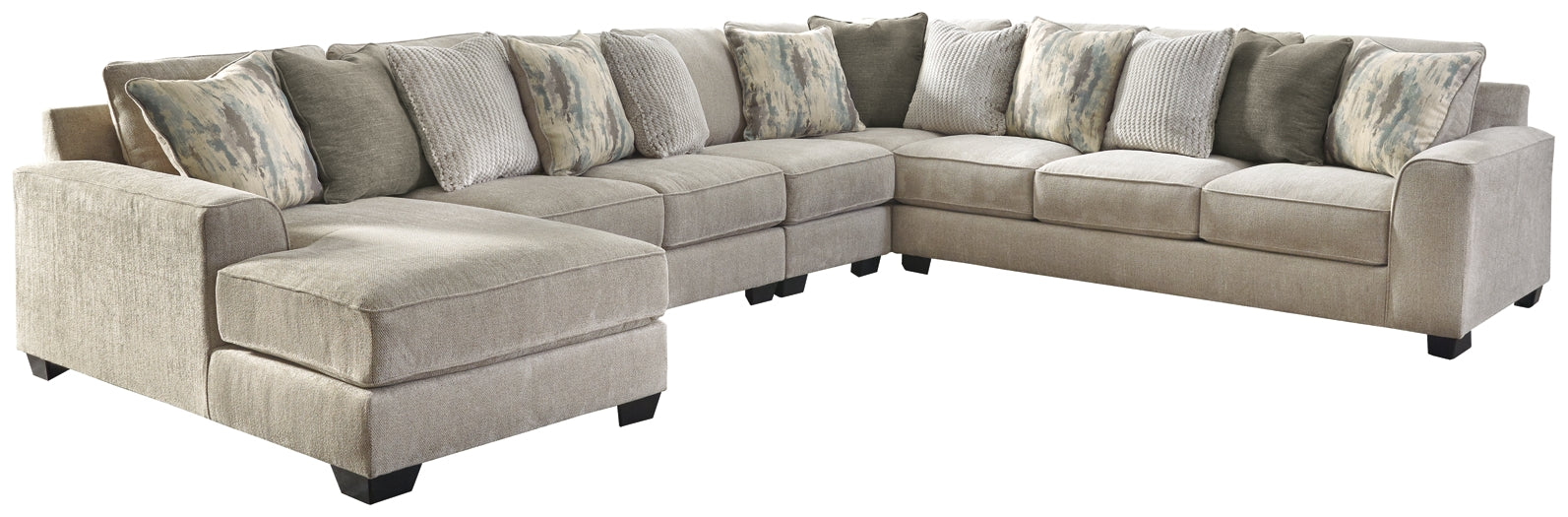 Ardsley 5-Piece Sectional with Chaise at Walker Mattress and Furniture