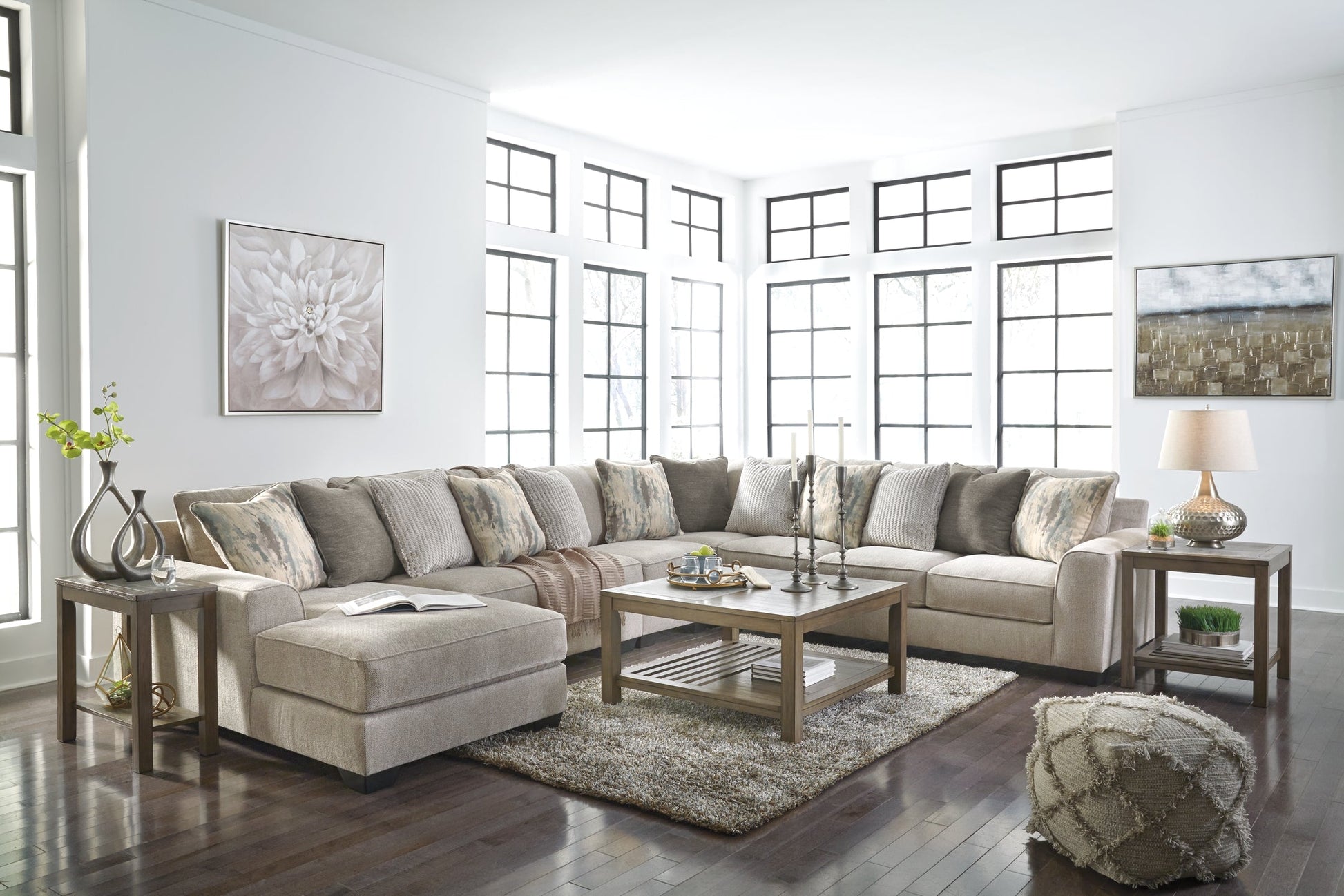 Ardsley 5-Piece Sectional with Chaise at Walker Mattress and Furniture