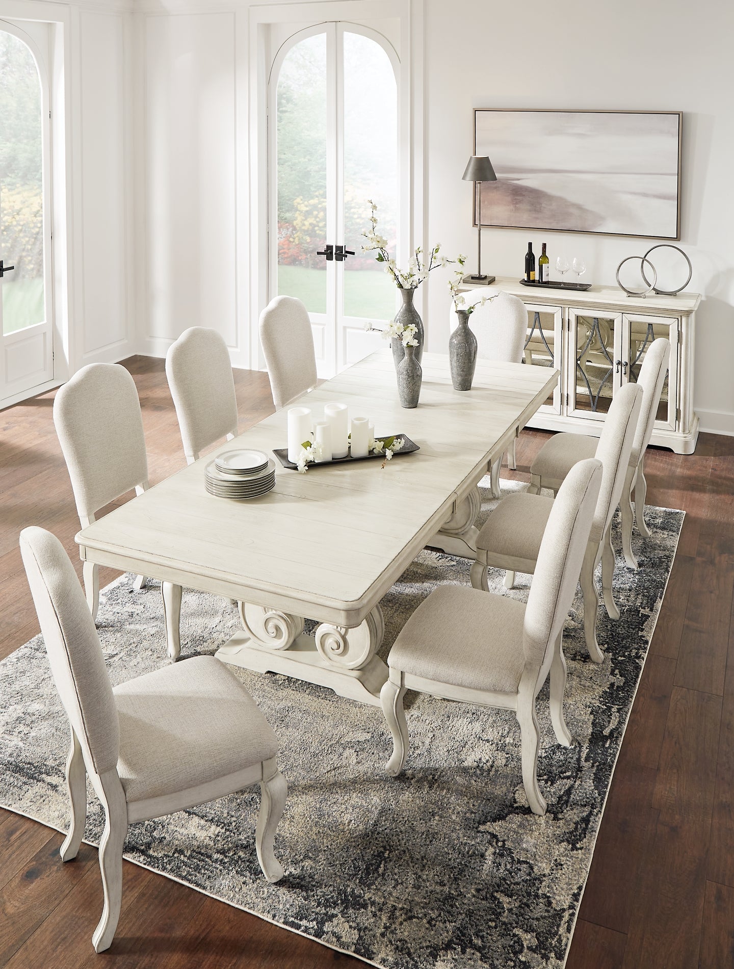 Arlendyne Dining Table and 8 Chairs at Walker Mattress and Furniture