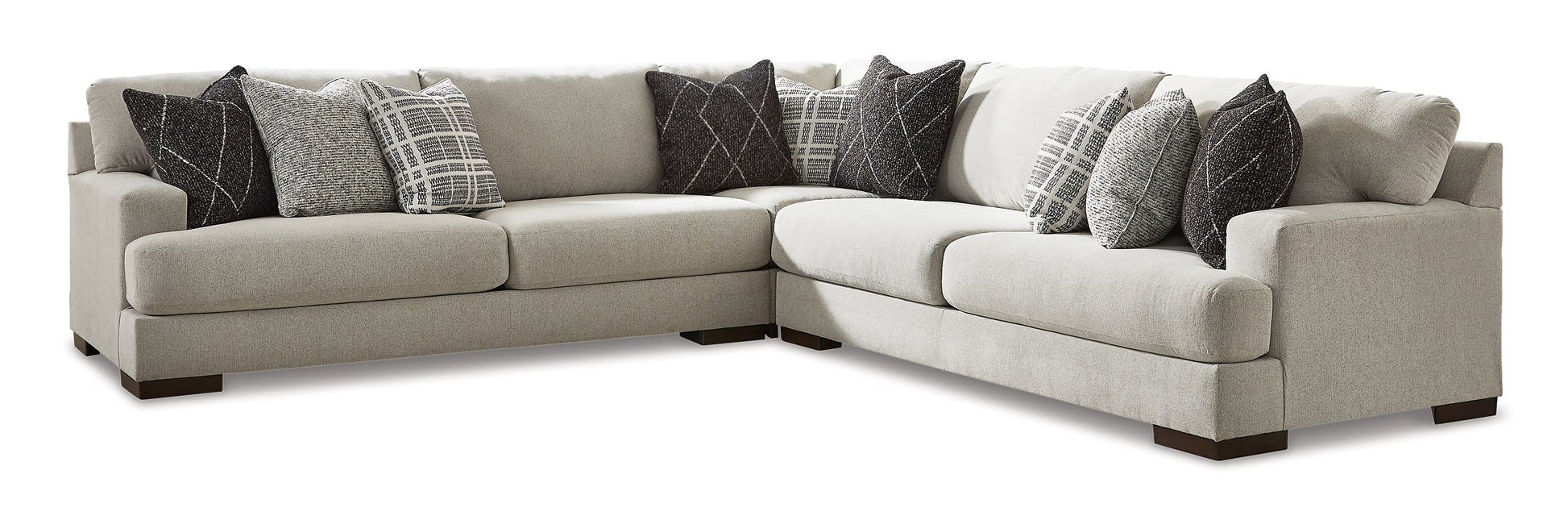 Artsie 3-Piece Sectional with Ottoman at Walker Mattress and Furniture