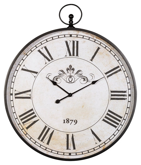 Augustina Wall Clock at Walker Mattress and Furniture