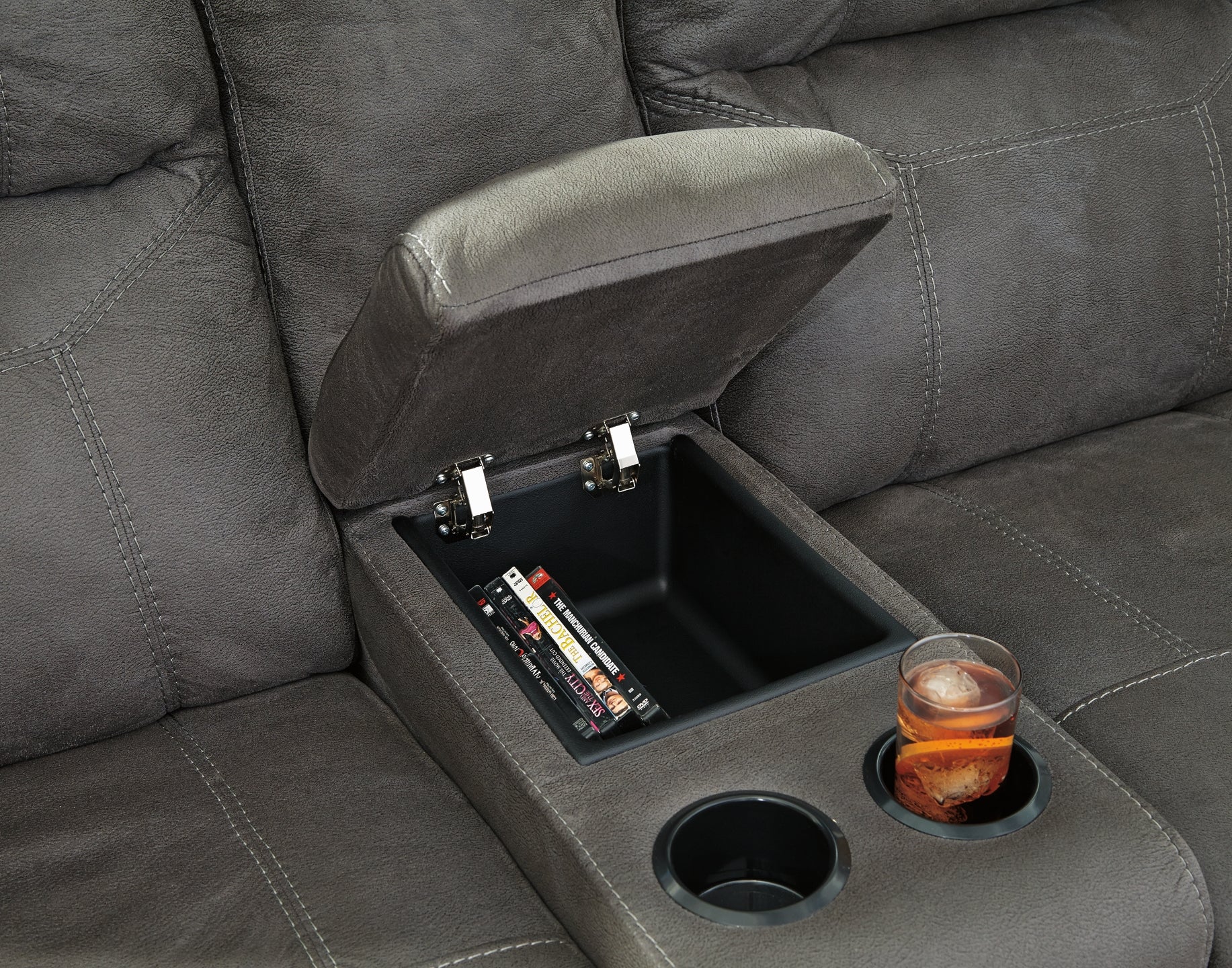 Austere Sofa, Loveseat and Recliner at Walker Mattress and Furniture