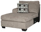 Ballinasloe 3-Piece Sectional with Ottoman at Walker Mattress and Furniture