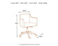 Baraga Home Office Swivel Desk Chair at Walker Mattress and Furniture