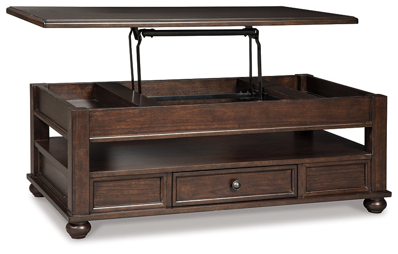 Barilanni Lift Top Cocktail Table at Walker Mattress and Furniture