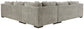 Bayless 3-Piece Sectional with Ottoman at Walker Mattress and Furniture