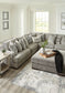 Bayless 3-Piece Sectional with Ottoman at Walker Mattress and Furniture