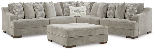 Bayless 3-Piece Sectional with Ottoman at Walker Mattress and Furniture