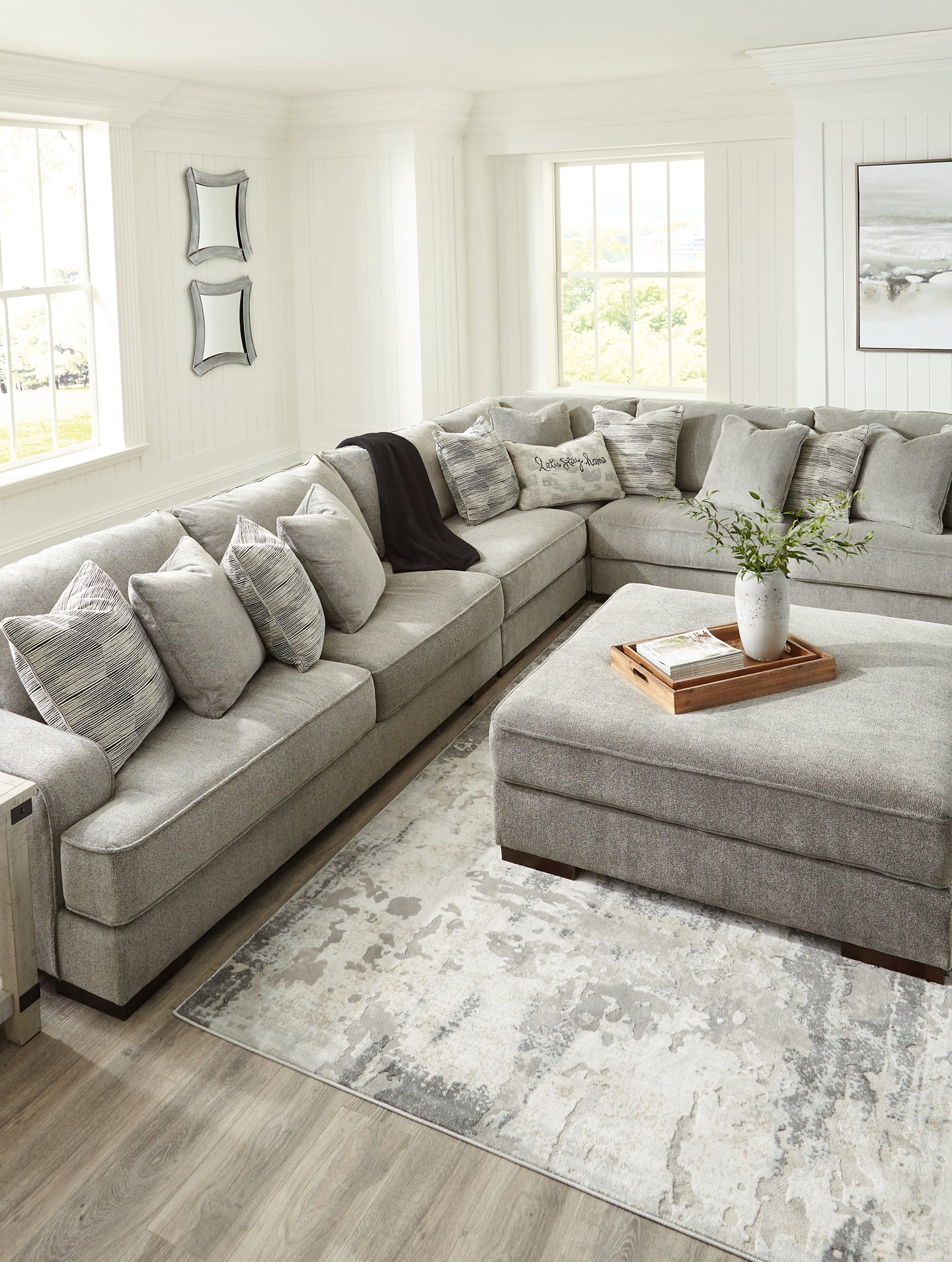 Bayless 4-Piece Sectional with Ottoman at Walker Mattress and Furniture
