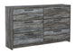 Baystorm Six Drawer Dresser at Walker Mattress and Furniture