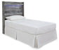 Baystorm Twin Panel Headboard with Mirrored Dresser and Nightstand at Walker Mattress and Furniture