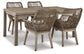 Beach Front Outdoor Dining Table and 4 Chairs at Walker Mattress and Furniture Locations in Cedar Park and Belton TX.