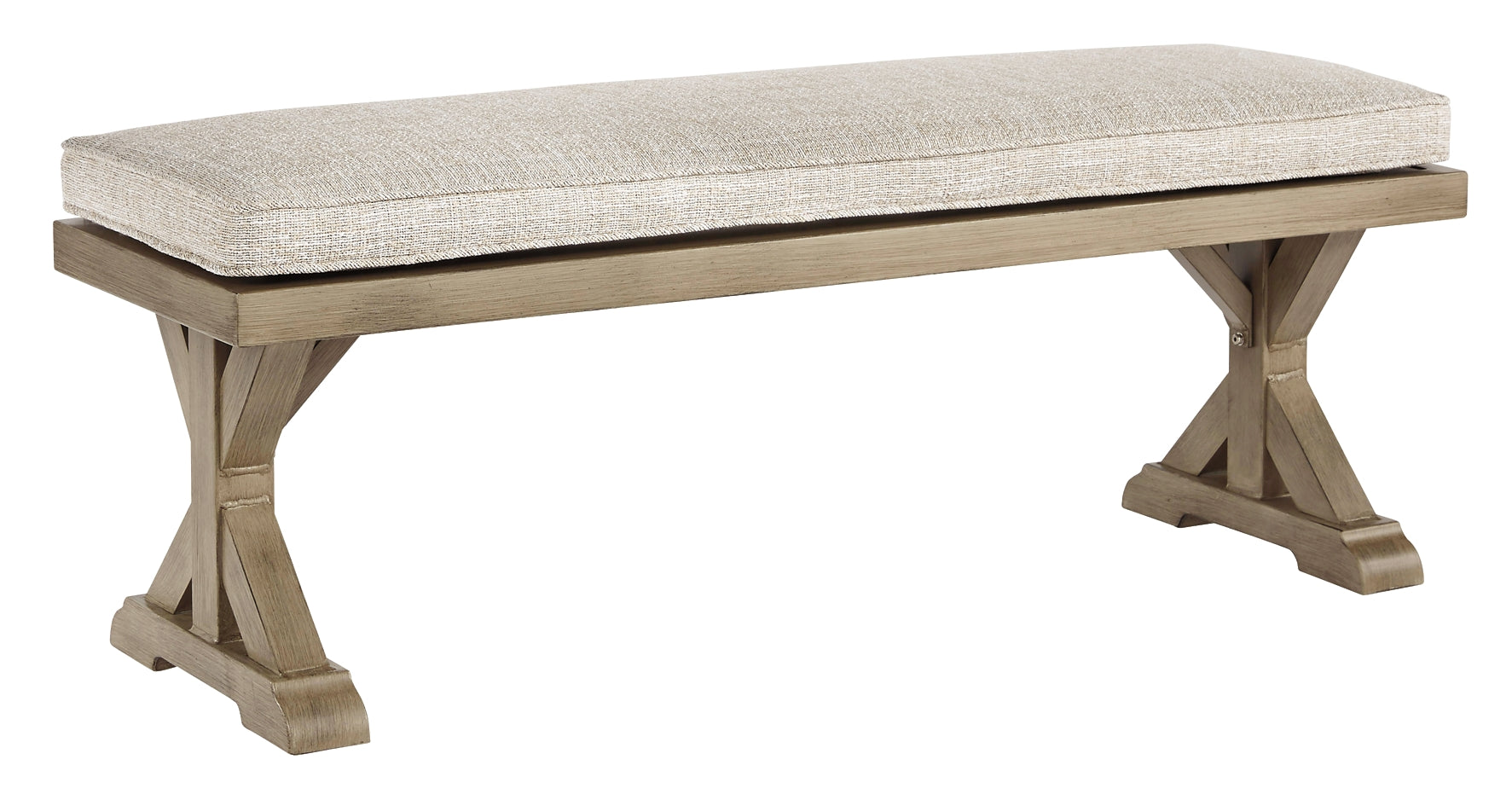 Beachcroft Bench with Cushion at Walker Mattress and Furniture Locations in Cedar Park and Belton TX.