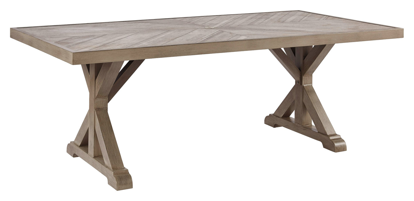 Beachcroft RECT Dining Table w/UMB OPT at Walker Mattress and Furniture Locations in Cedar Park and Belton TX.