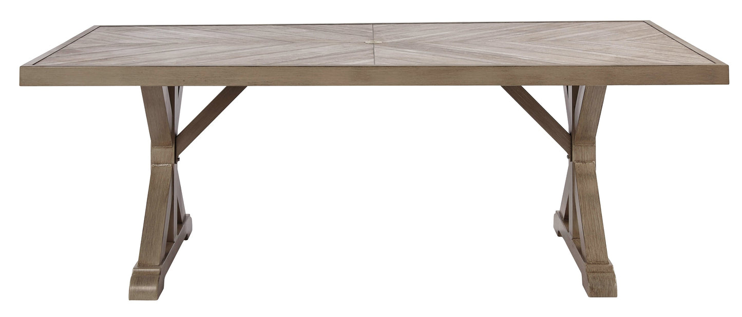 Beachcroft RECT Dining Table w/UMB OPT at Walker Mattress and Furniture Locations in Cedar Park and Belton TX.