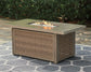 Beachcroft Rectangular Fire Pit Table at Walker Mattress and Furniture Locations in Cedar Park and Belton TX.