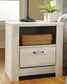 Bellaby One Drawer Night Stand at Walker Mattress and Furniture Locations in Cedar Park and Belton TX.