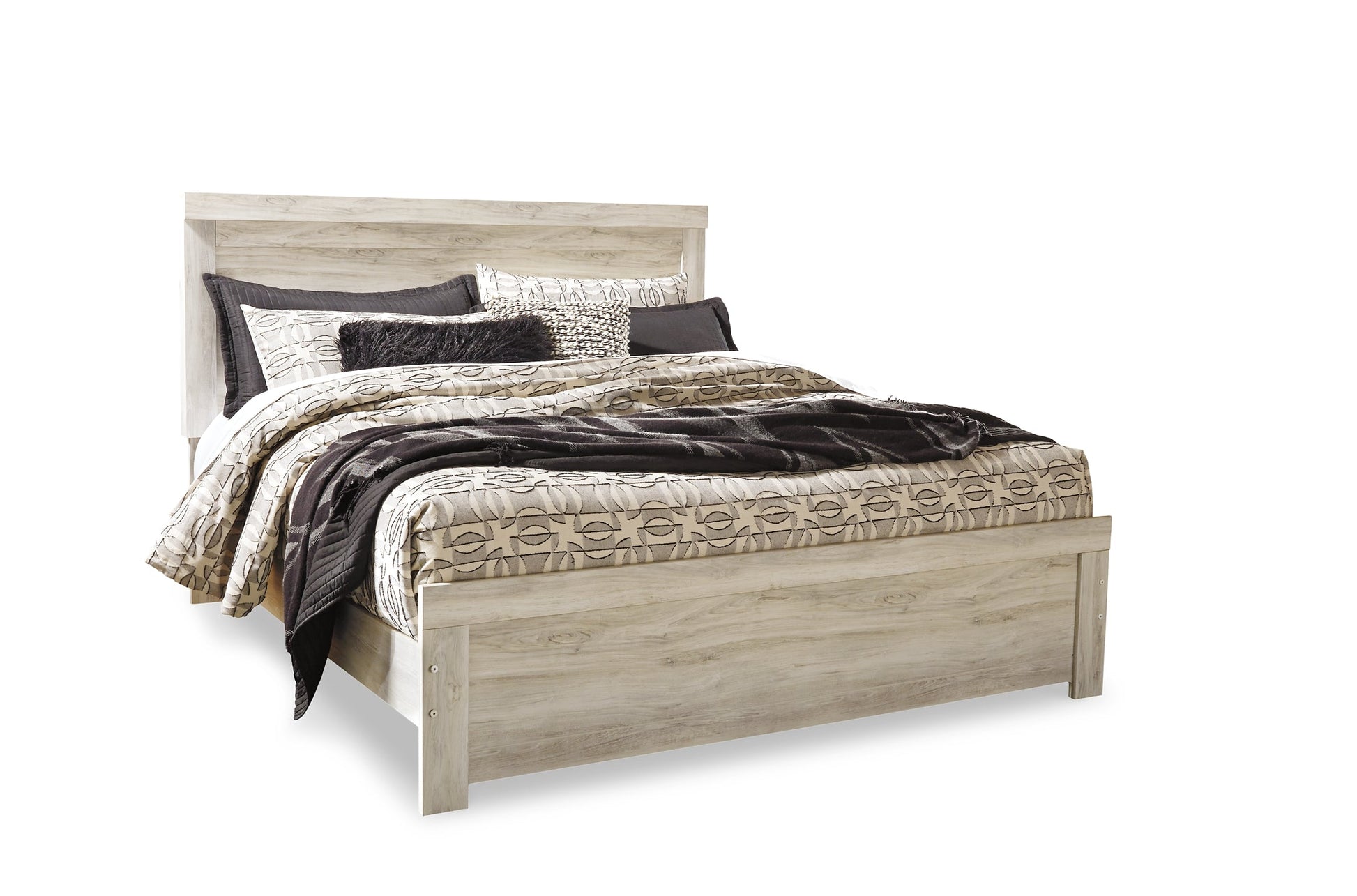 Bellaby Queen Panel Bed with Mirrored Dresser, Chest and 2 Nightstands at Walker Mattress and Furniture Locations in Cedar Park and Belton TX.