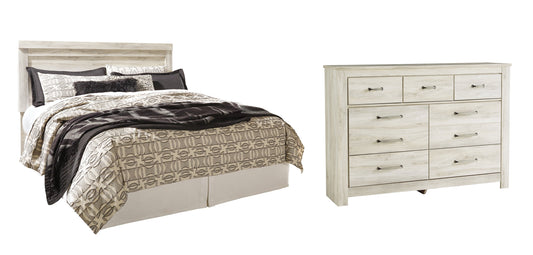 Bellaby Queen Panel Headboard with Dresser at Walker Mattress and Furniture Locations in Cedar Park and Belton TX.