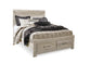 Bellaby Queen Platform Bed with 2 Storage Drawers with Mirrored Dresser and Chest at Walker Mattress and Furniture Locations in Cedar Park and Belton TX.