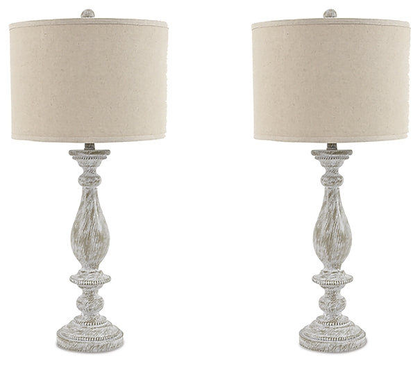 Bernadate Poly Table Lamp (2/CN) at Walker Mattress and Furniture Locations in Cedar Park and Belton TX.