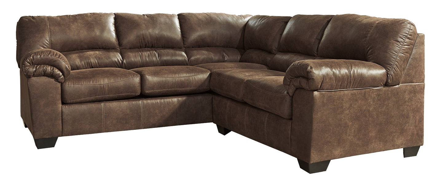 Bladen 2-Piece Sectional with Ottoman at Walker Mattress and Furniture Locations in Cedar Park and Belton TX.