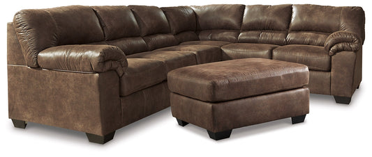 Bladen 3-Piece Sectional with Ottoman at Walker Mattress and Furniture Locations in Cedar Park and Belton TX.