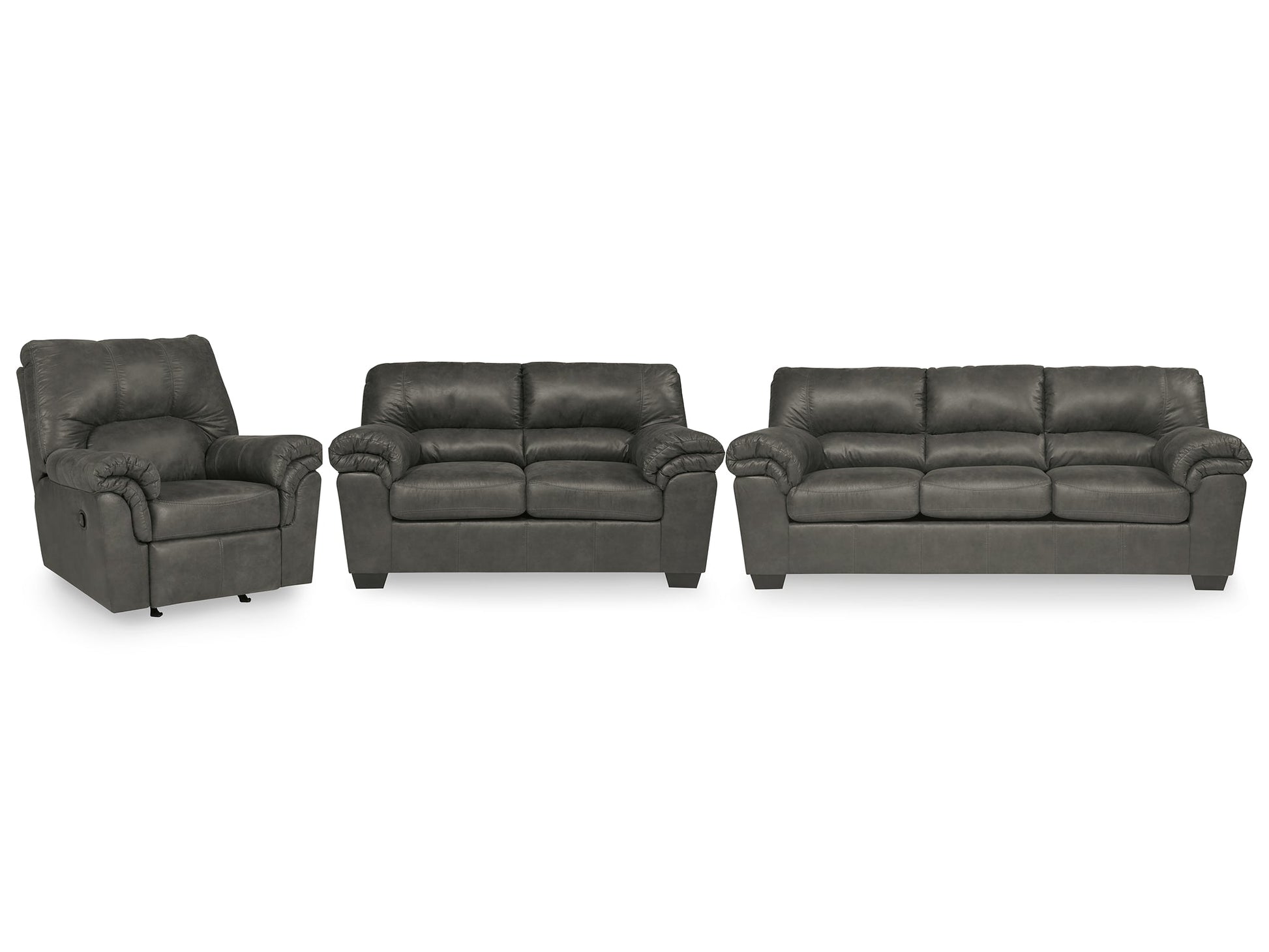 Bladen Sofa, Loveseat and Recliner at Walker Mattress and Furniture Locations in Cedar Park and Belton TX.