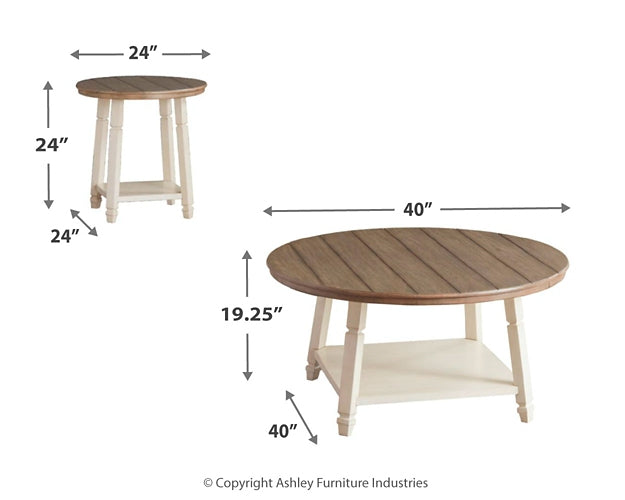 Bolanbrook Occasional Table Set (3/CN) at Walker Mattress and Furniture Locations in Cedar Park and Belton TX.