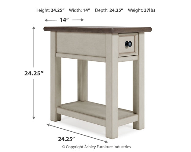 Bolanburg 2 End Tables at Walker Mattress and Furniture Locations in Cedar Park and Belton TX.