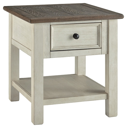 Bolanburg 2 End Tables at Walker Mattress and Furniture Locations in Cedar Park and Belton TX.